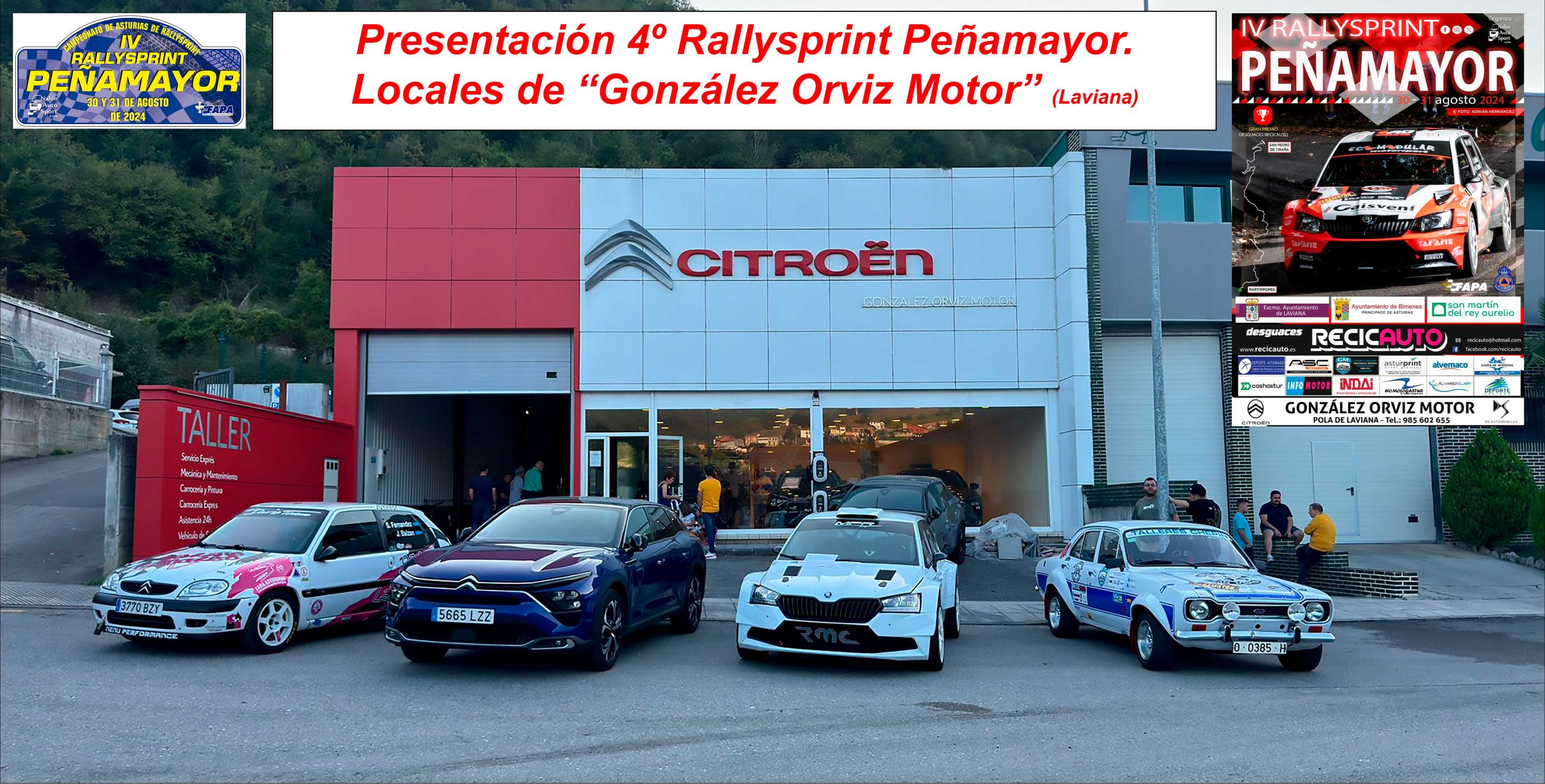 Foto Presentación coches Citroen (Rallysprint Peñamayor 2024)